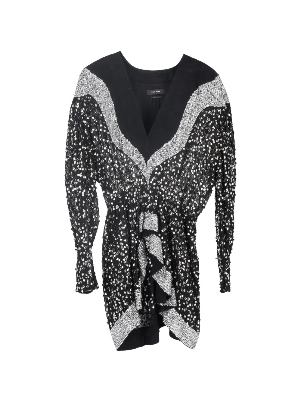 Isabel Marant Vintage Caldes sequined-embellished mini dress - Black