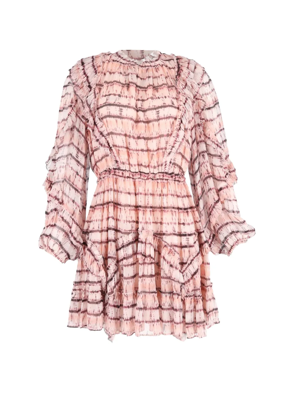 Ulla Johnson abstract-pattern A-line mini dress - Pink