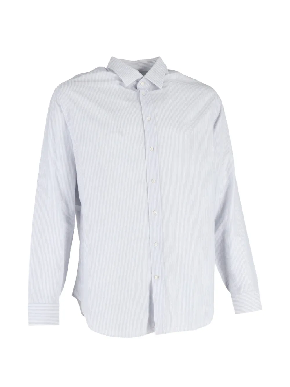 Giorgio Armani Pre-Owned striped cotton shirt - Bianco