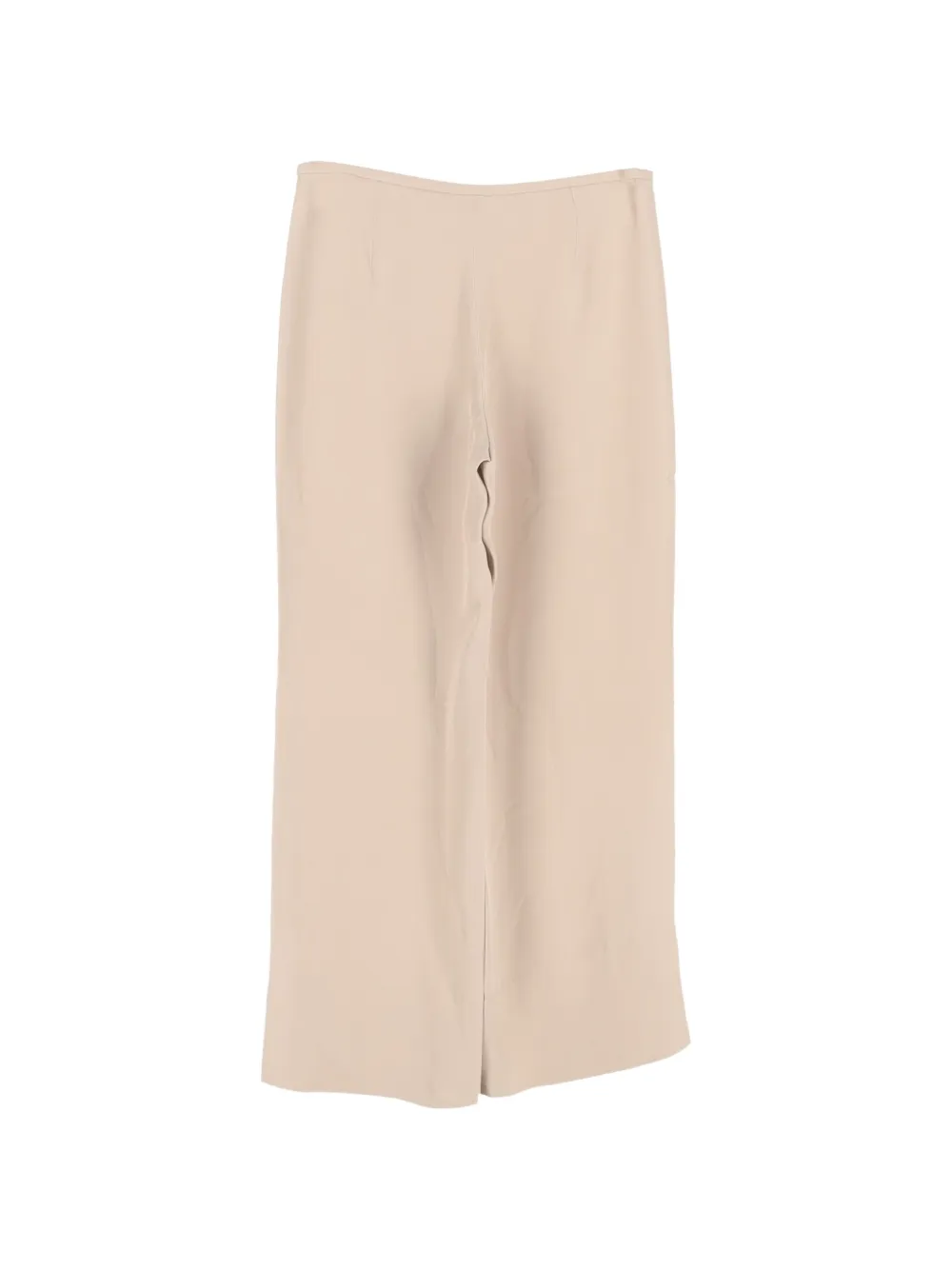Emporio Armani wide-leg silk trousers - Beige