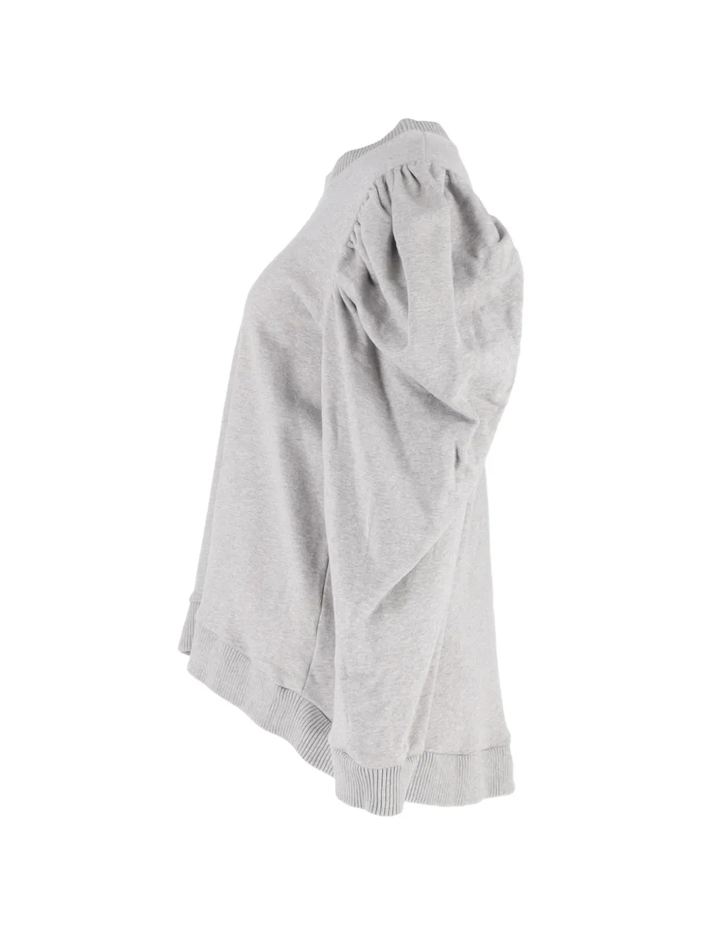 Gathered-Sleeve Sweater