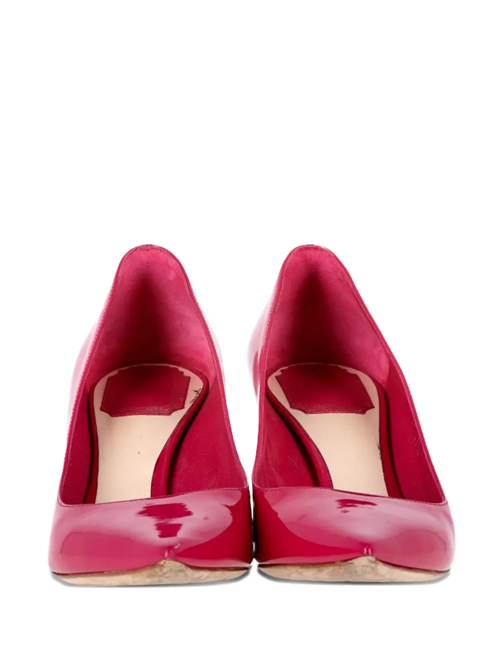 Christian Dior Pre-Owned pointed-toe patent-leather pumps - Roze
