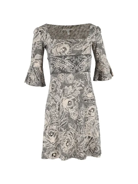 Diane Von Furstenberg Vintage square neck print dress