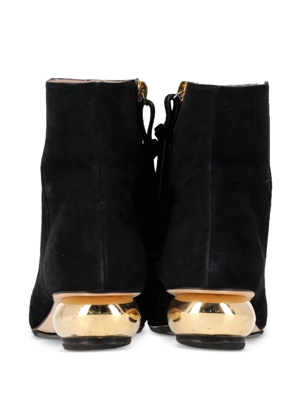 Stuart Weitzman Freja sculpted-heel ankle boots - Zwart