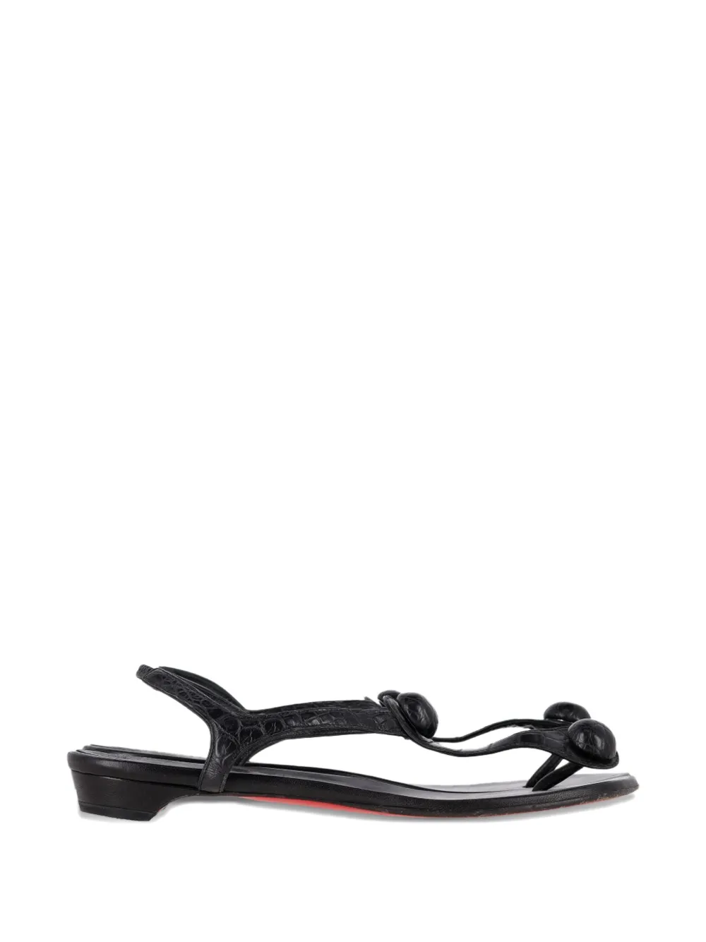 Christian Louboutin Pre-Owned thong ankle-strap sandals - Nero