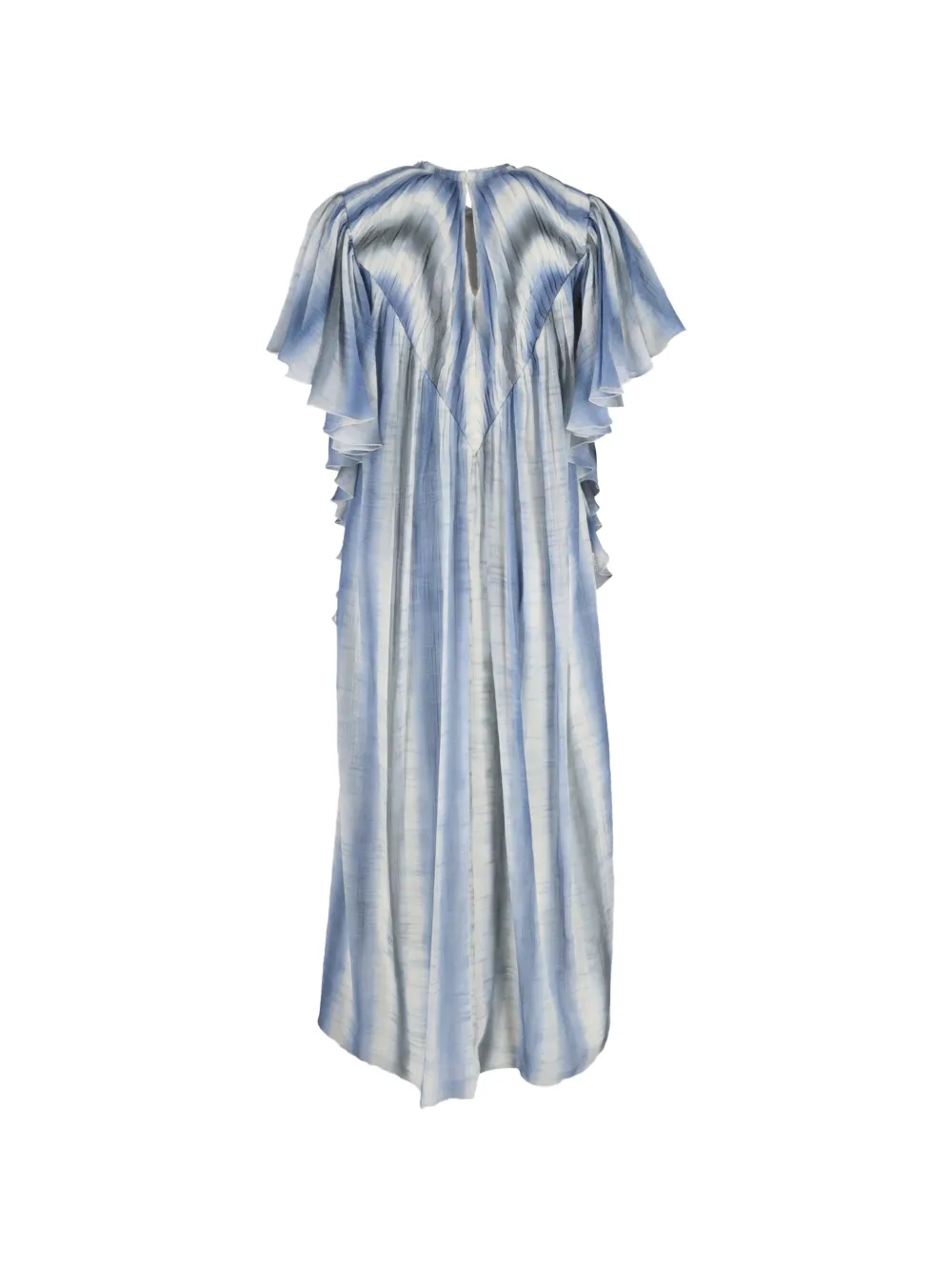 Chlo&eacute; Vintage tie-dye flutter-sleeve maxi dress - Blauw