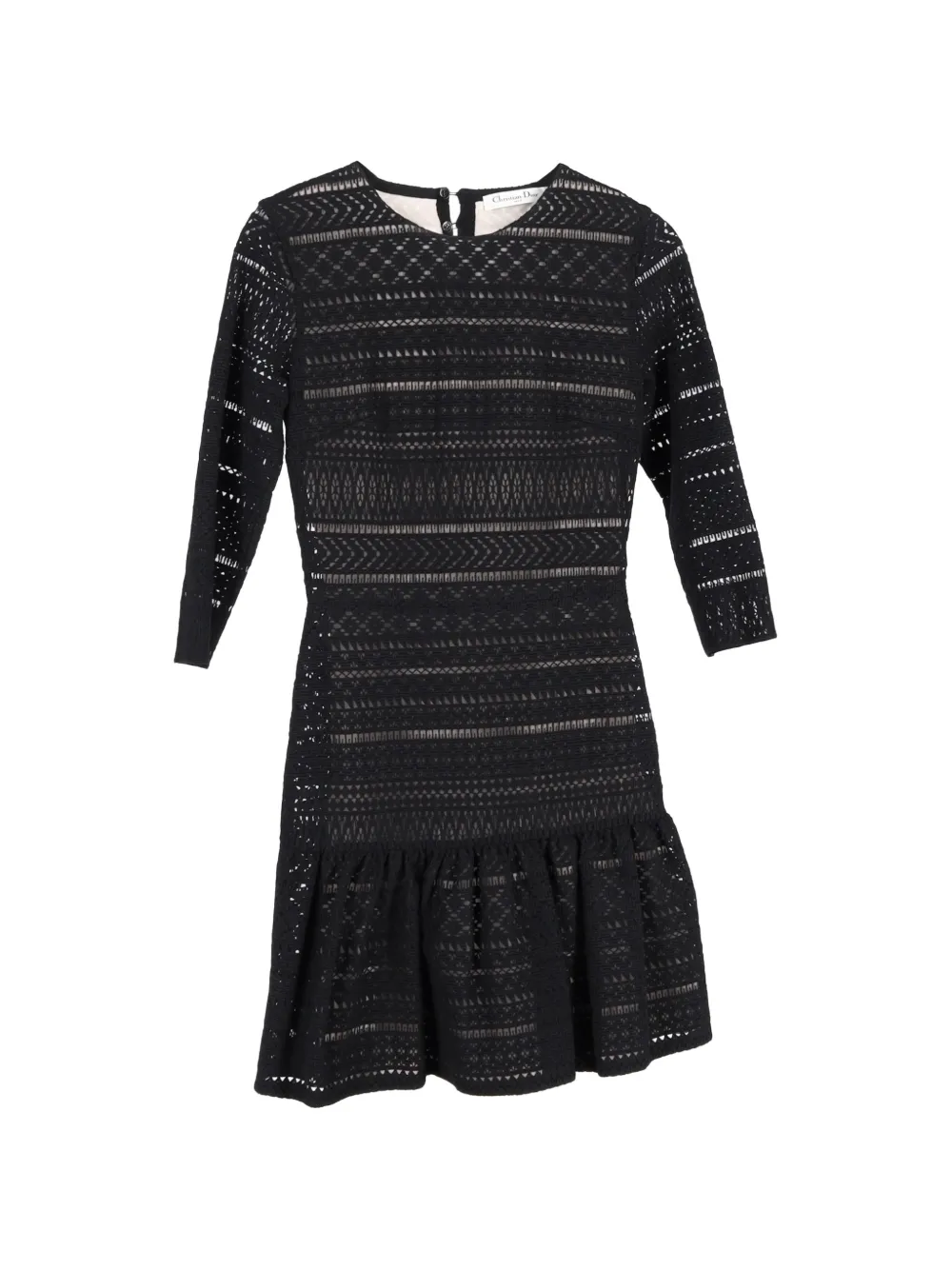 Christian Dior Pre-Owned crew-neck mini dress - Nero