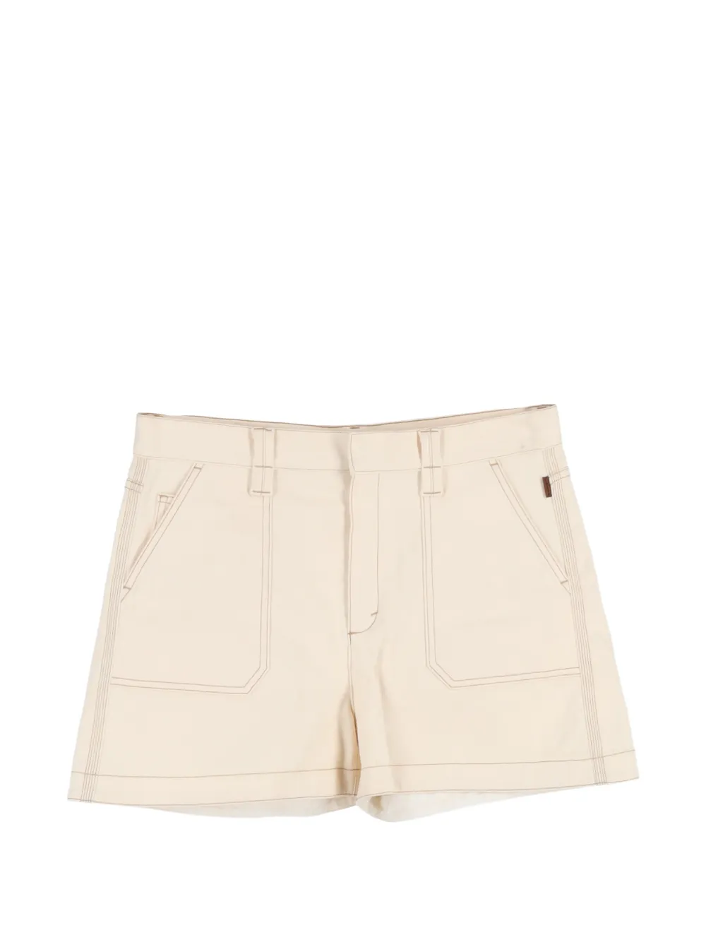 Contrast-Stitching Pocket Shorts