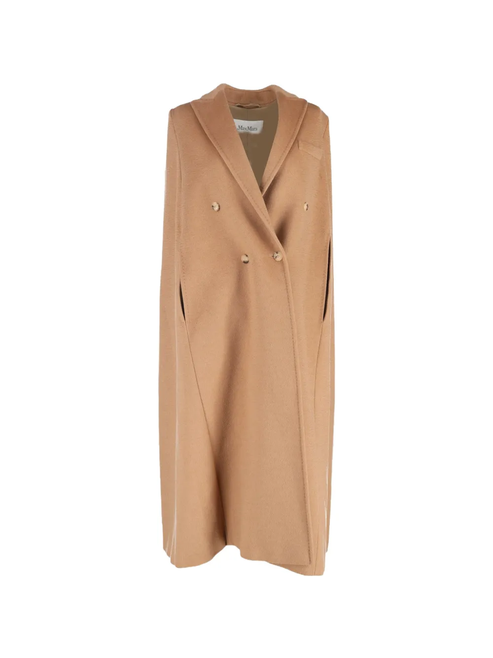 Pre-owned Max Mara Cashmere Cape In Neutral