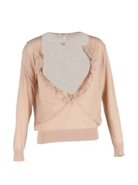 Chloé Vintage Gerüschter Pullover
