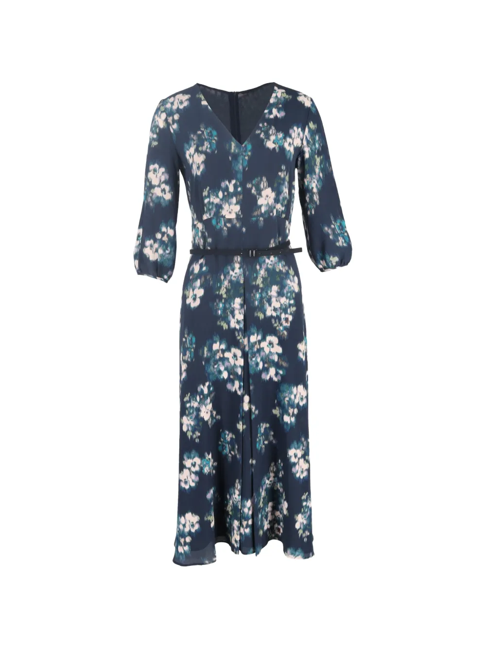 Max Mara floral-print midi dress - Blu
