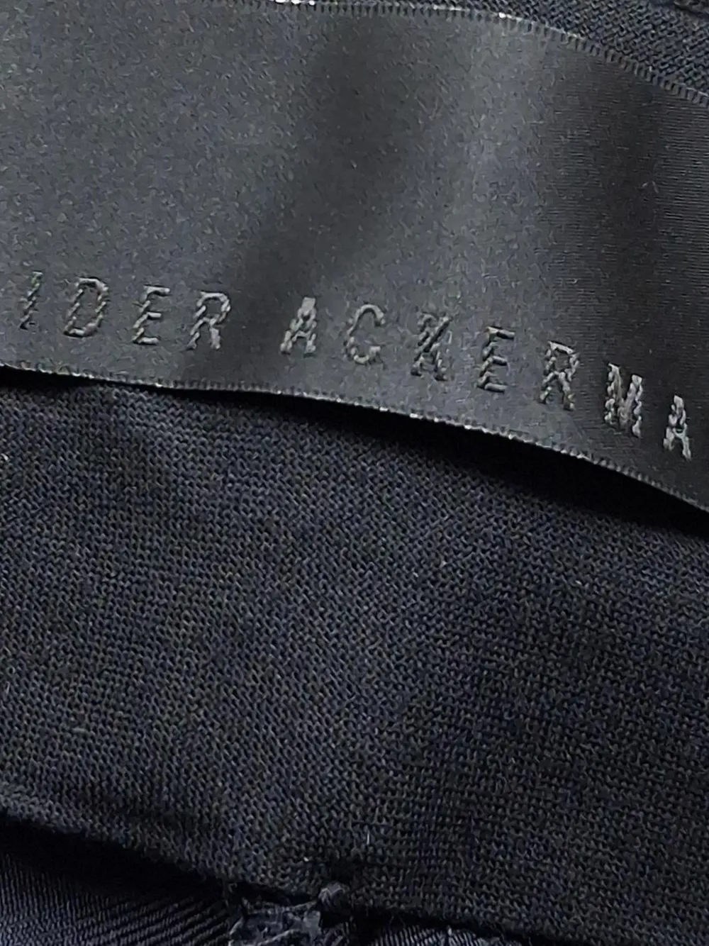 Haider Ackermann Velour-effect Cropped Trousers - Black 