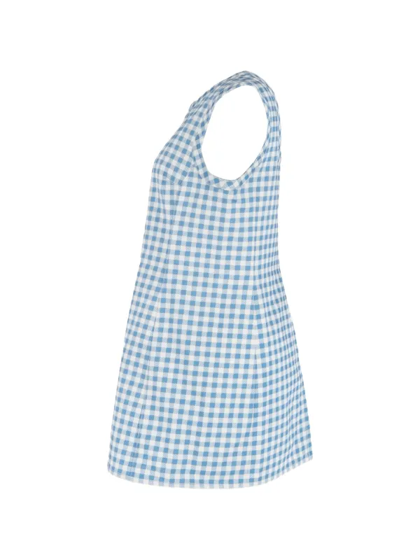 Emilia Wickstead Gingham Mini Dress - Blue