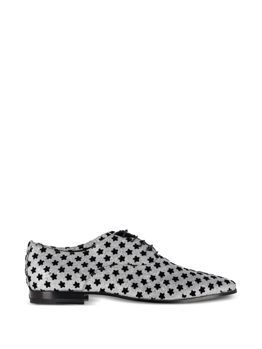 Saint Laurent Pre-Owned star-print oxford shoes - Silber