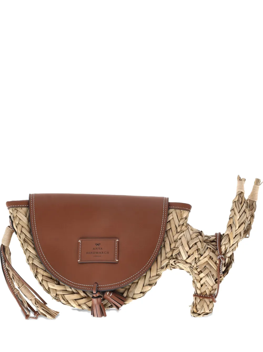 Anya Hindmarch Donkey raffia shoulder bag - Toni neutri