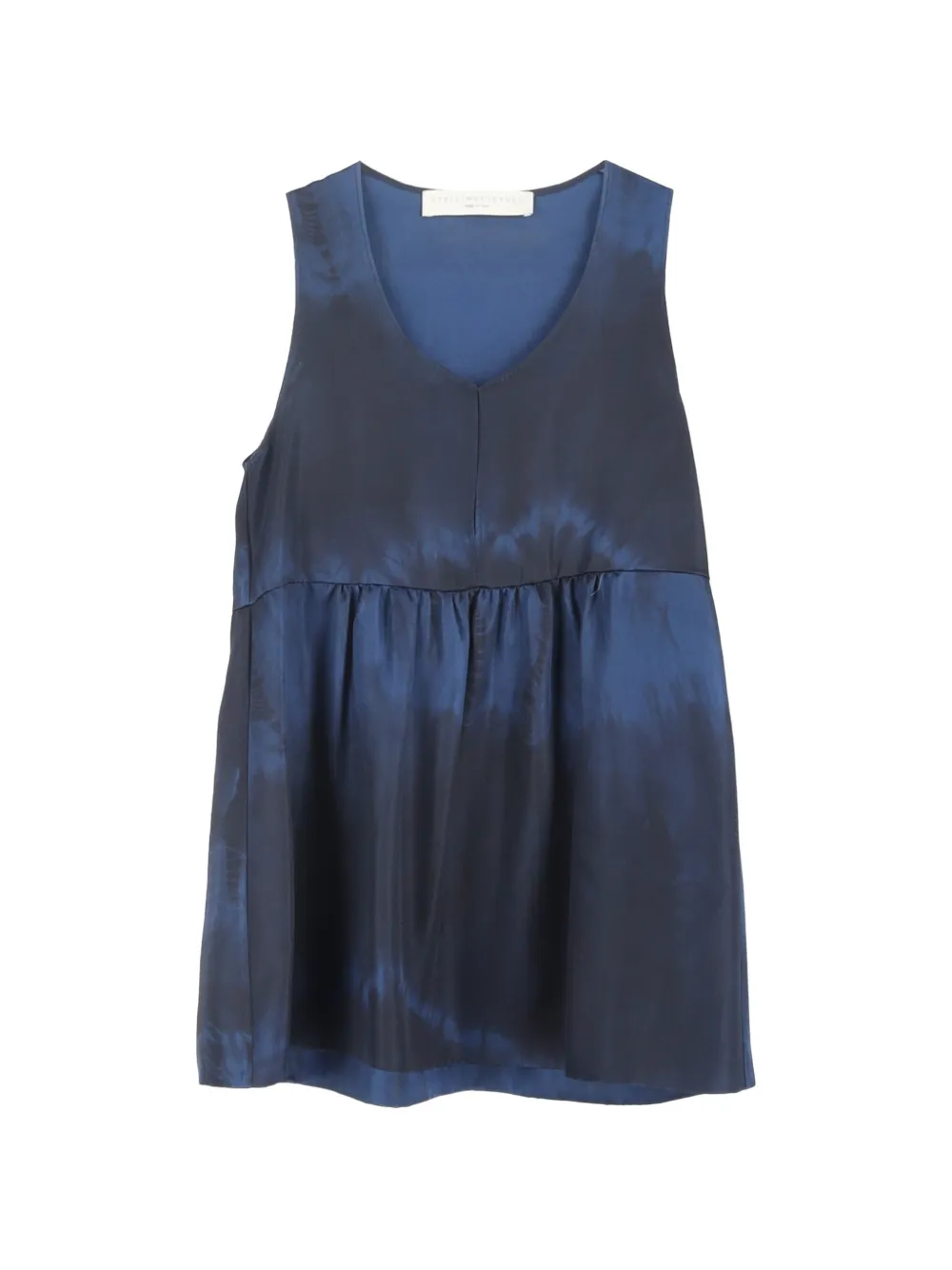 Stella McCartney Pre-Owned tie-dyed silk top - Blau