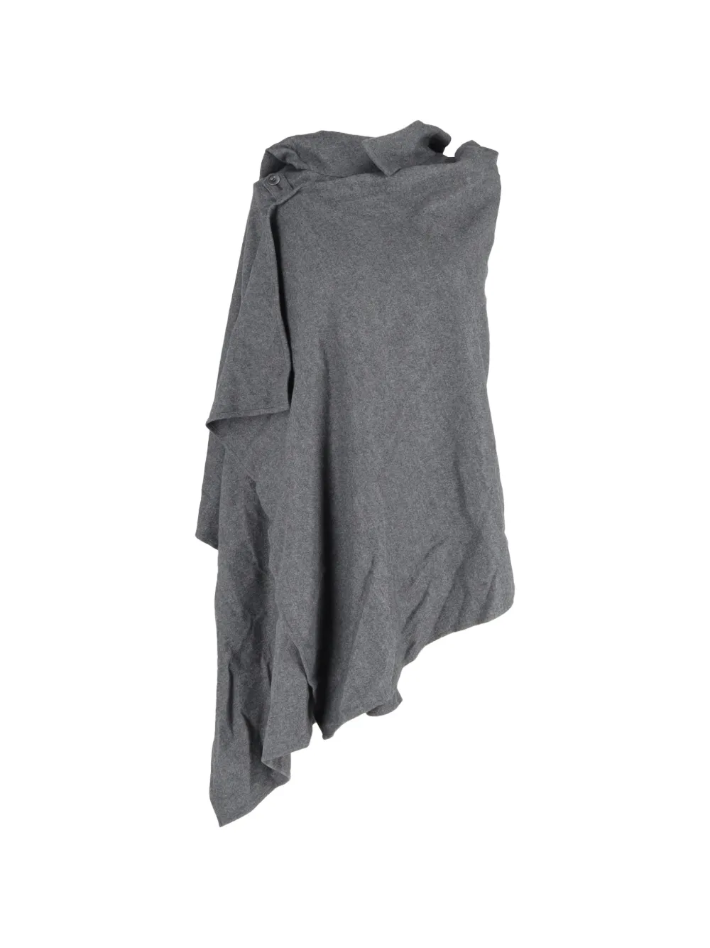 Yohji Yamamoto Pre-Owned hooded poncho cape - Grigio
