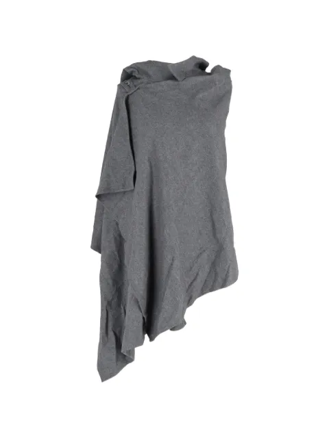 Yohji Yamamoto Pre-Owned hooded poncho cape