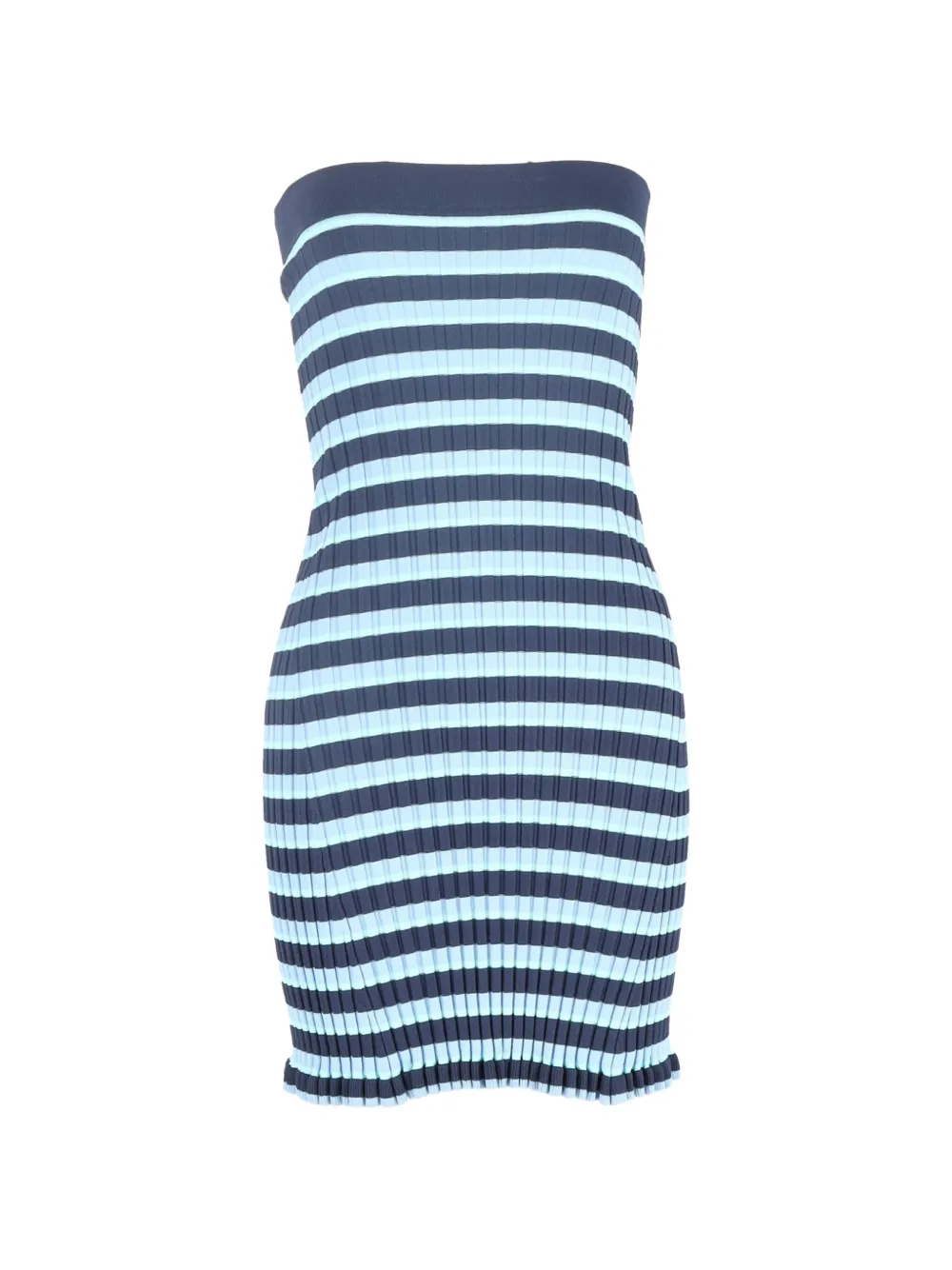 Altuzarra striped-pattern strapless mini dress - Blu