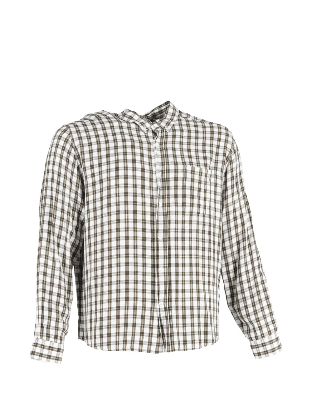 AMI Paris checked button-down shirt - Weiß