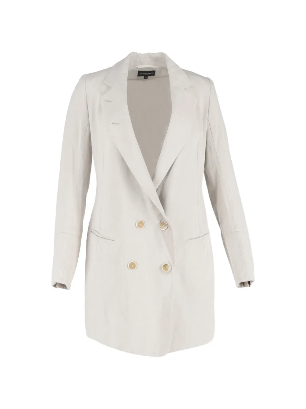 Ann Demeulemeester Vintage double-breasted lace-up coat - Toni neutri