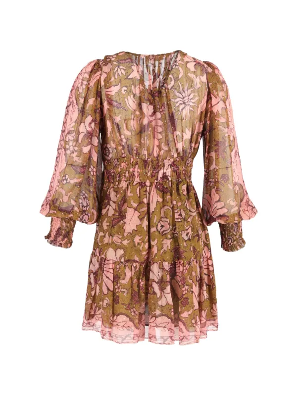 brown mesh overlay dress Plus Size Aiyana Mesh Midi Dress- Brown 2X / Brown at Curvy Sense
