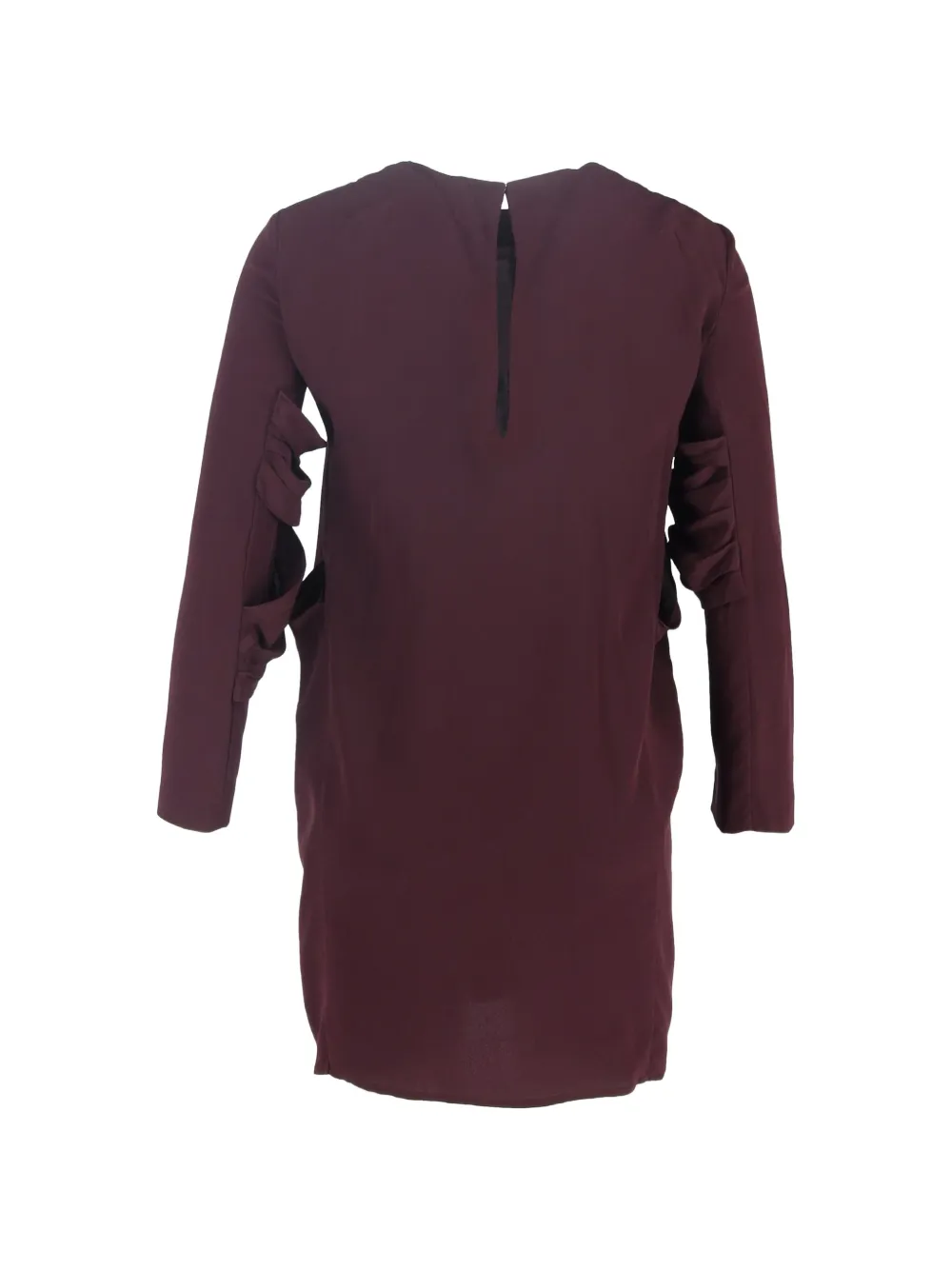 Miu Miu Pre-Owned pleated silk dress - Rood