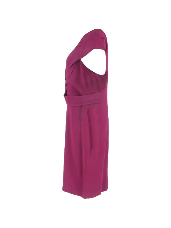 roland mouret purple dress Silk Jacquard Midi Dress in Lilac Roland Mouret