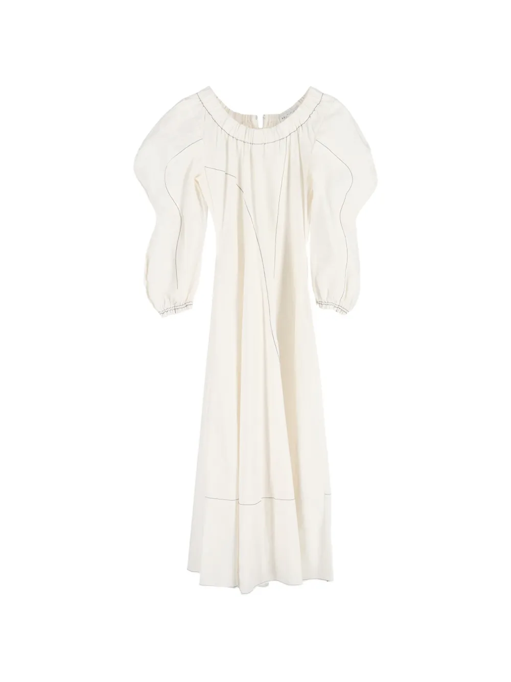 Rejina Pyo Aida puff-sleeve midi dress - Bianco