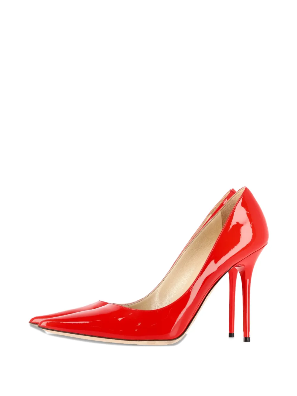 Jimmy Choo Pre-Owned pointed-toe leather pumps - Rood