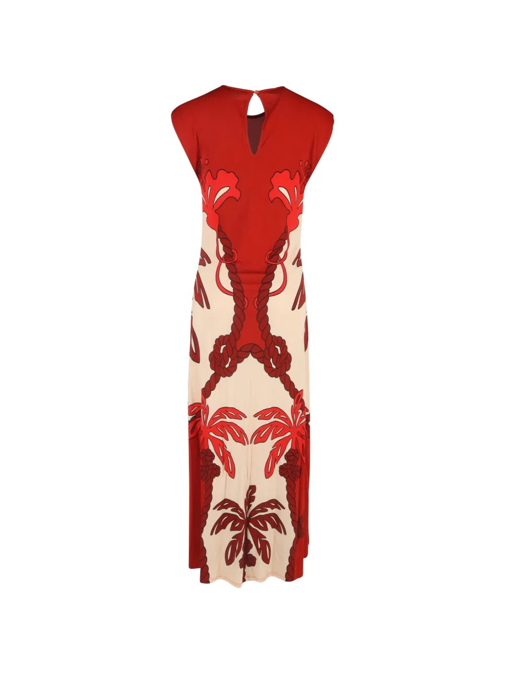 Johanna Ortiz palm-tree print dress - Rood