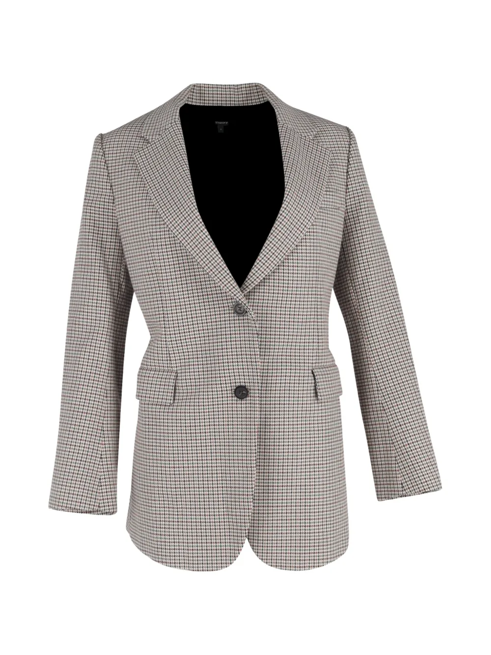 Theory single-breasted check blazer - Toni neutri