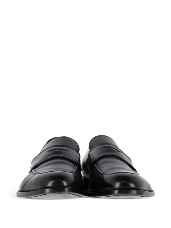 black leather penny loafers 
Ermenegildo Zegna 33353345_64111076_600.jpg main image 4