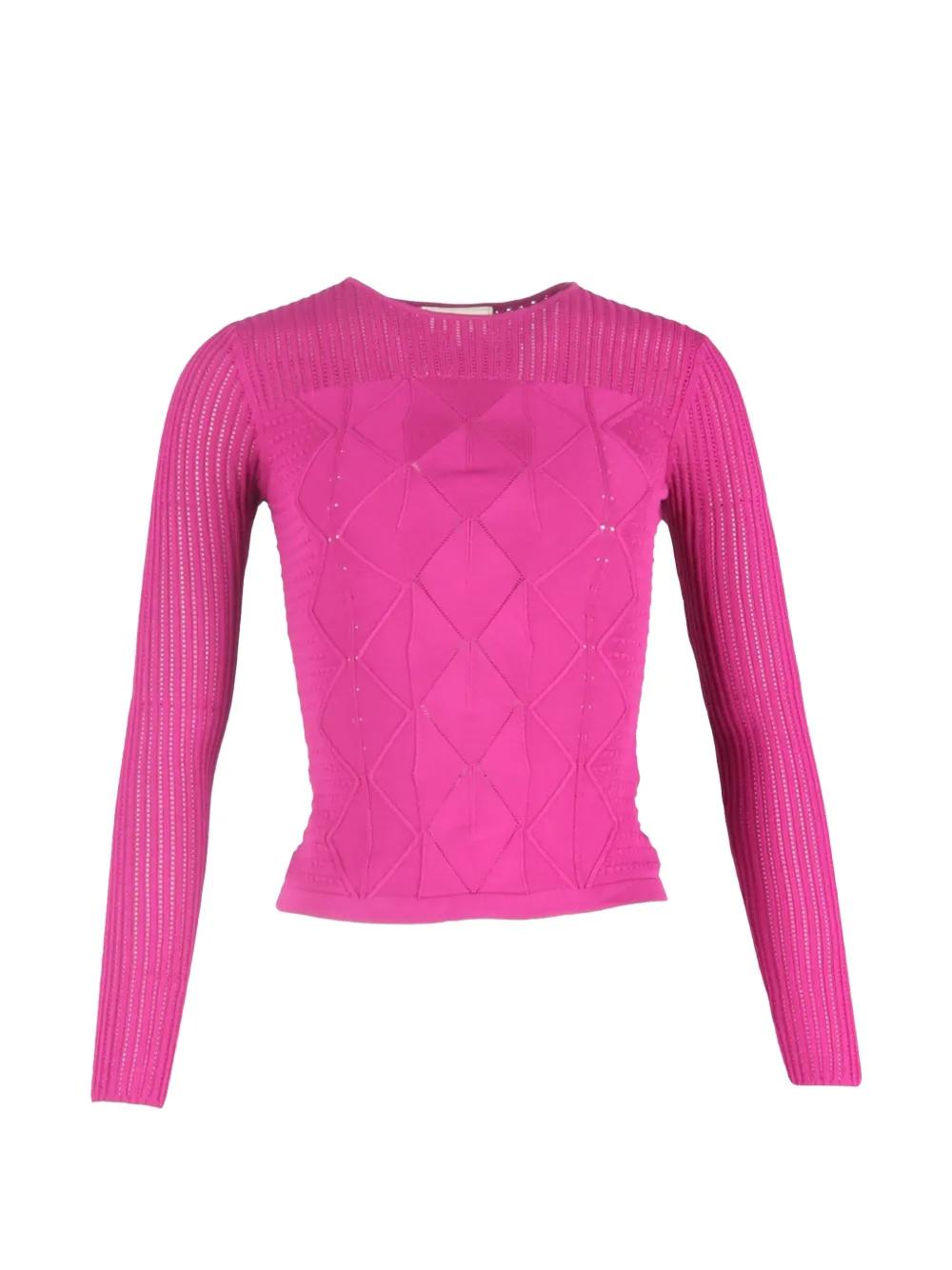 Temperley London long-sleeve knitted top - Rosa
