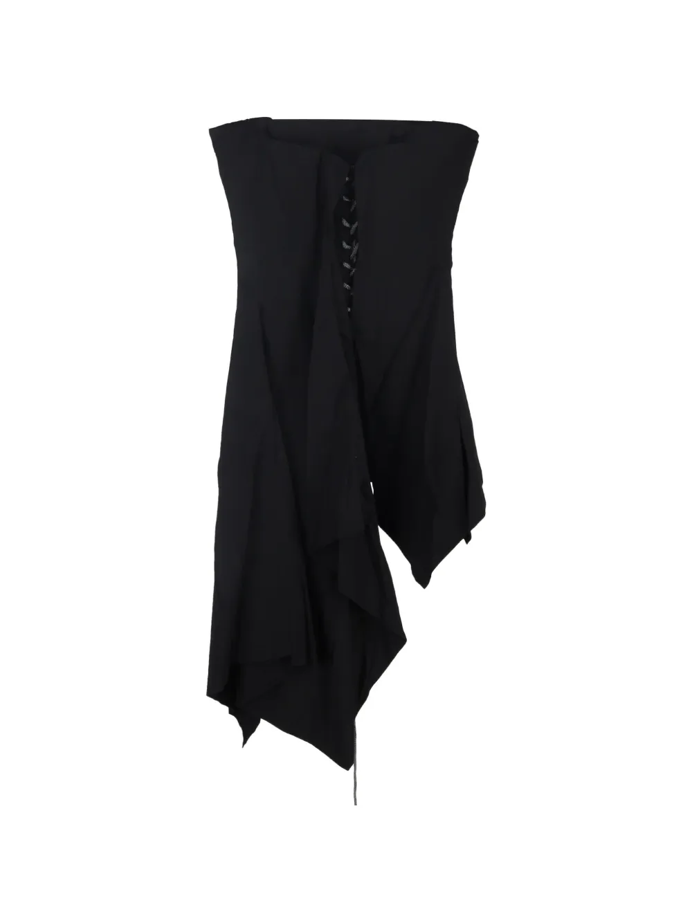 Yohji Yamamoto Pre-Owned Strapless asymmetric corset - Nero