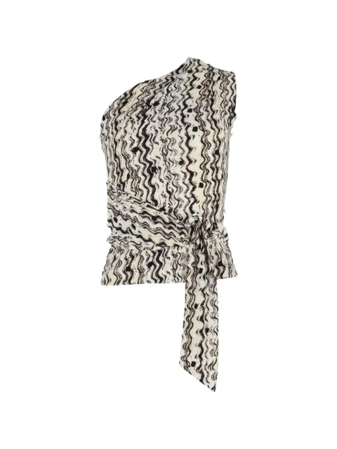 Nanushka Asymmetrische top met print