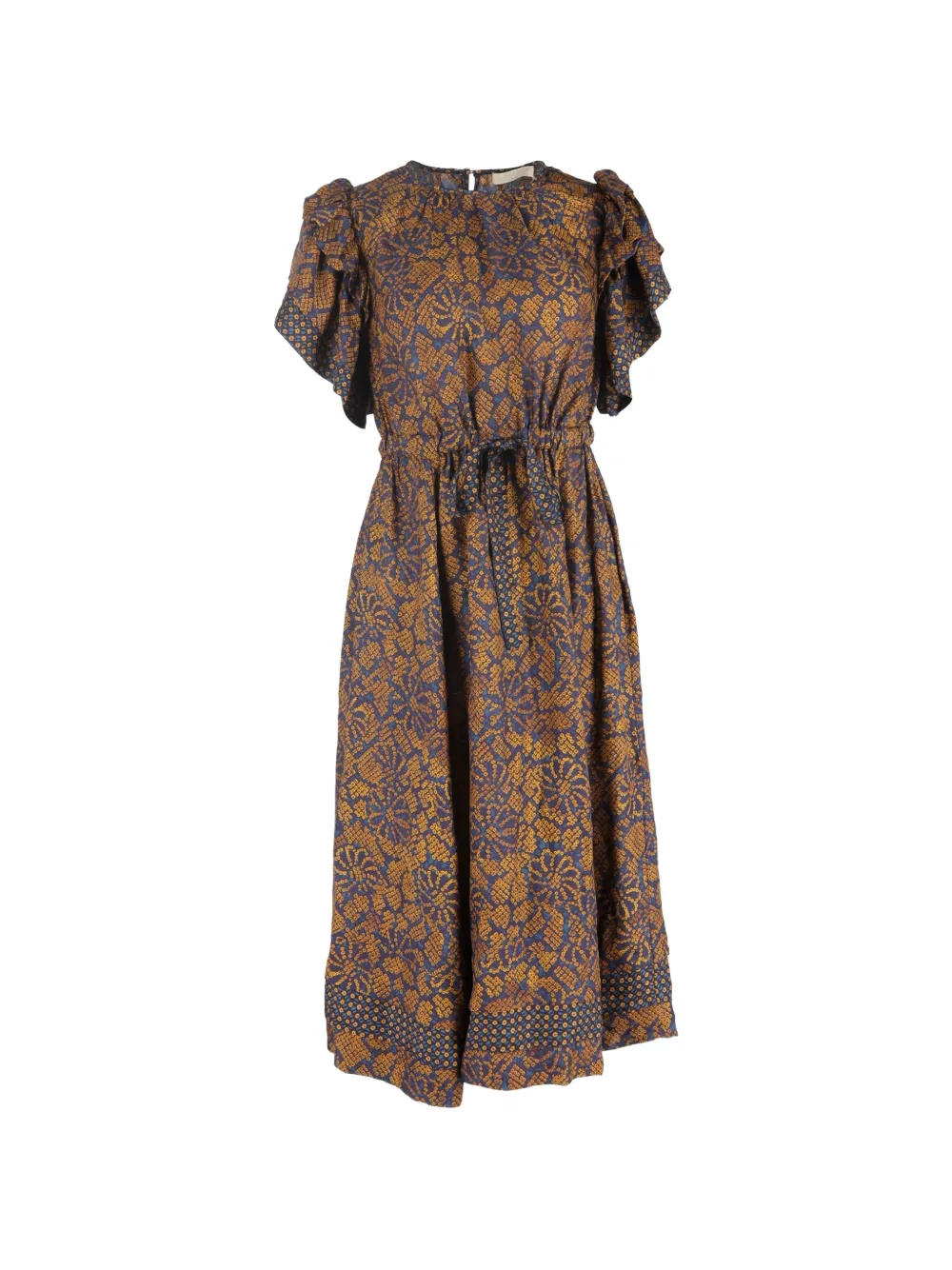Ulla Johnson floral-pattern midi dress - Blue