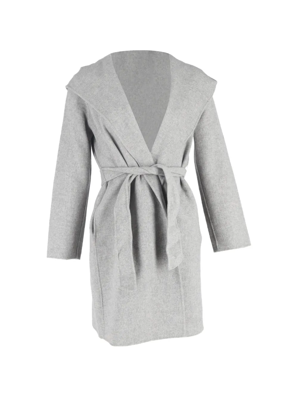Weekend Max Mara hooded belt coat - Grigio