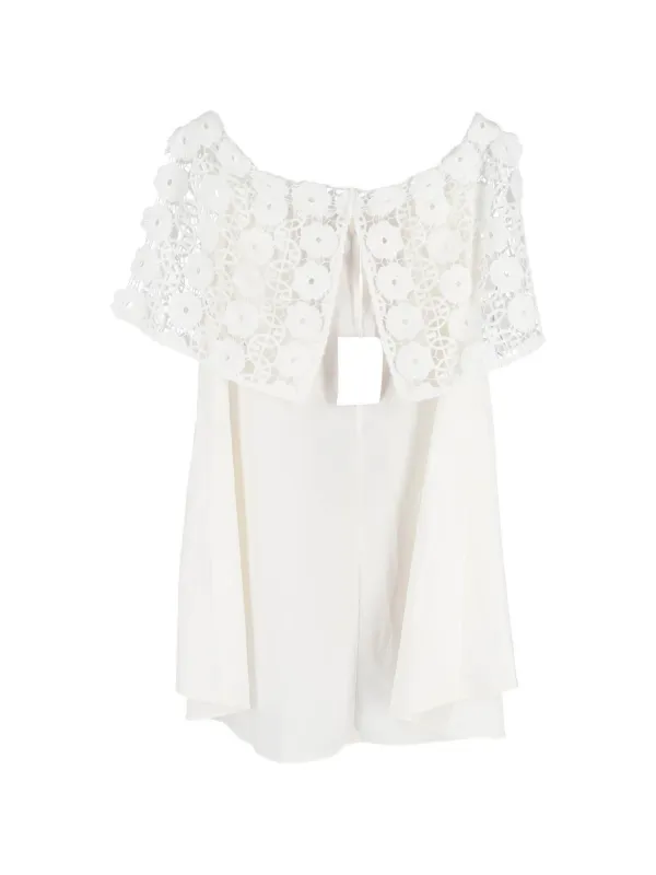 self portrait white off shoulder dress self-portrait Dresses L White