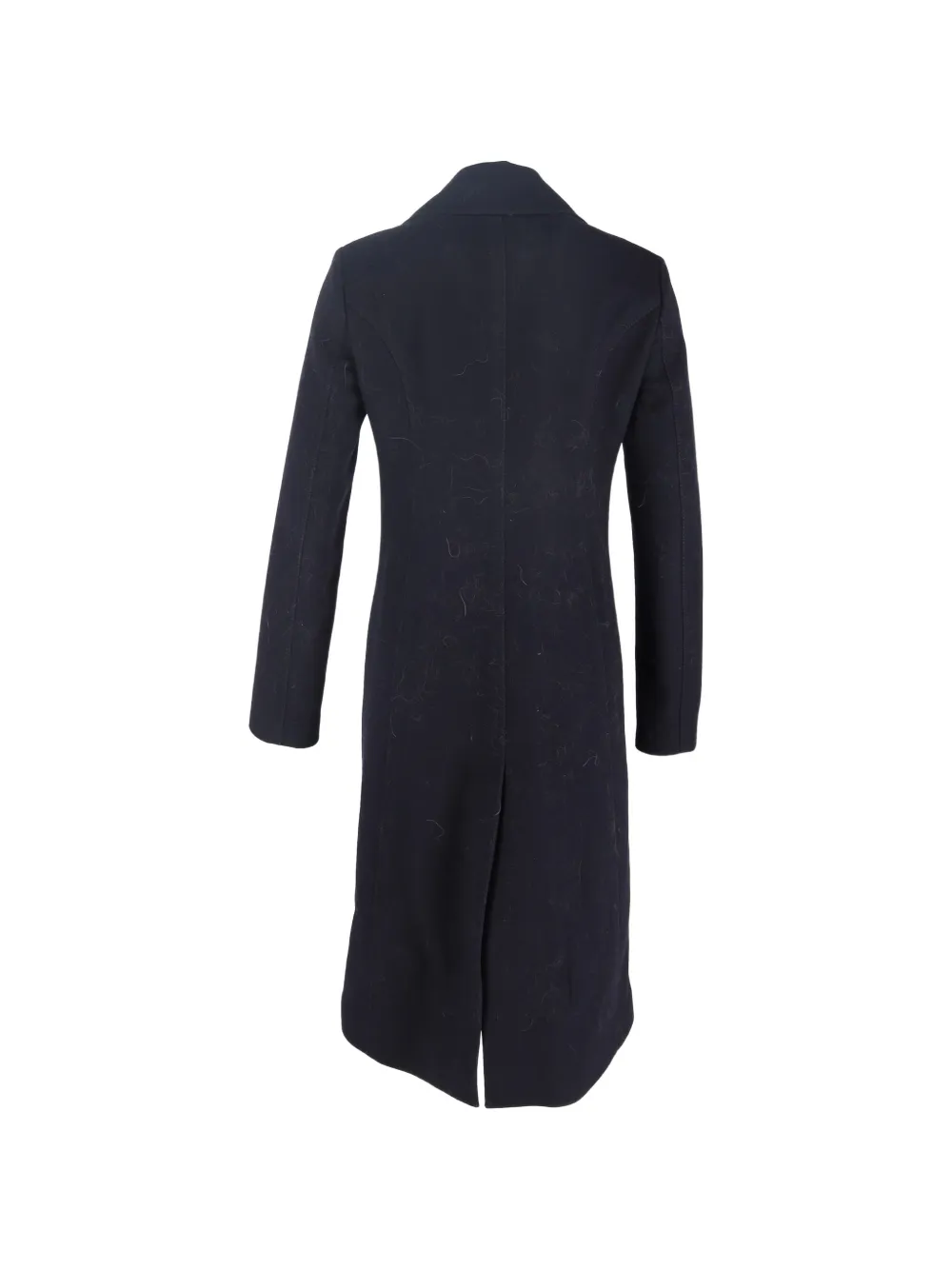 Valentino Garavani Pre-Owned double-breasted long coat - Blauw