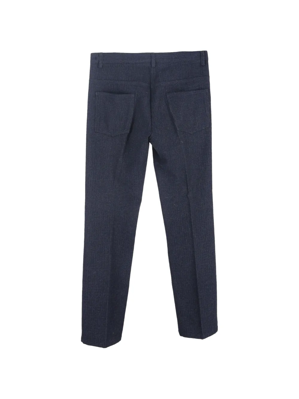 Miu Miu Pre-Owned cropped wool trousers - Blauw