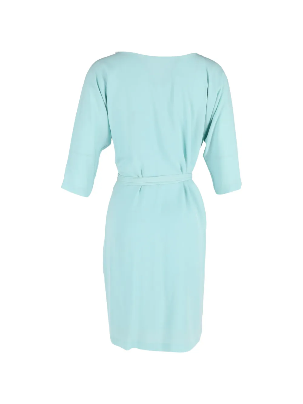 Diane Von Furstenberg Vintage button-down belted midi dress - Blauw