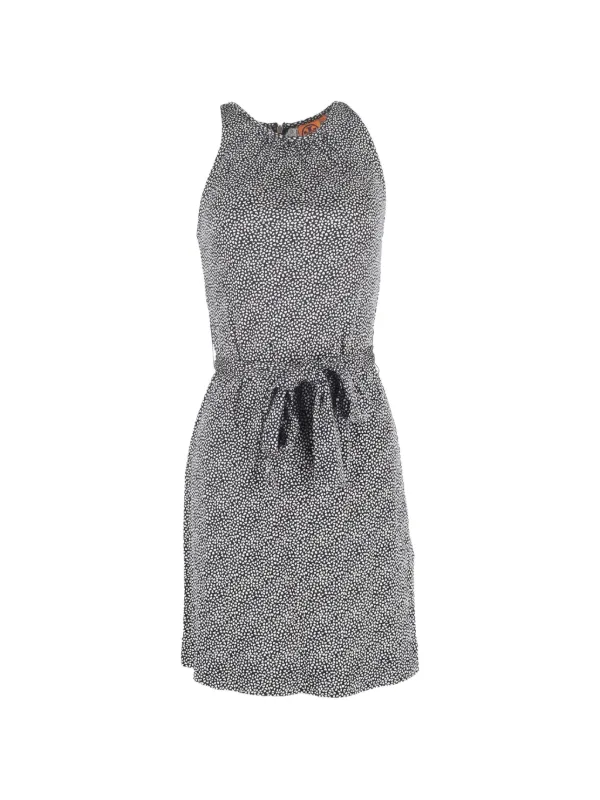 tory burch black mini dress Tory Burch Black Gold Sequin Sleeveless Rannon Mini Dress Glam Medium Cocktail