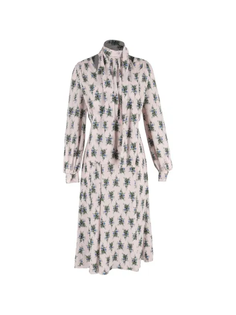 Emilia Wickstead floral-print long-sleeve midi dress
