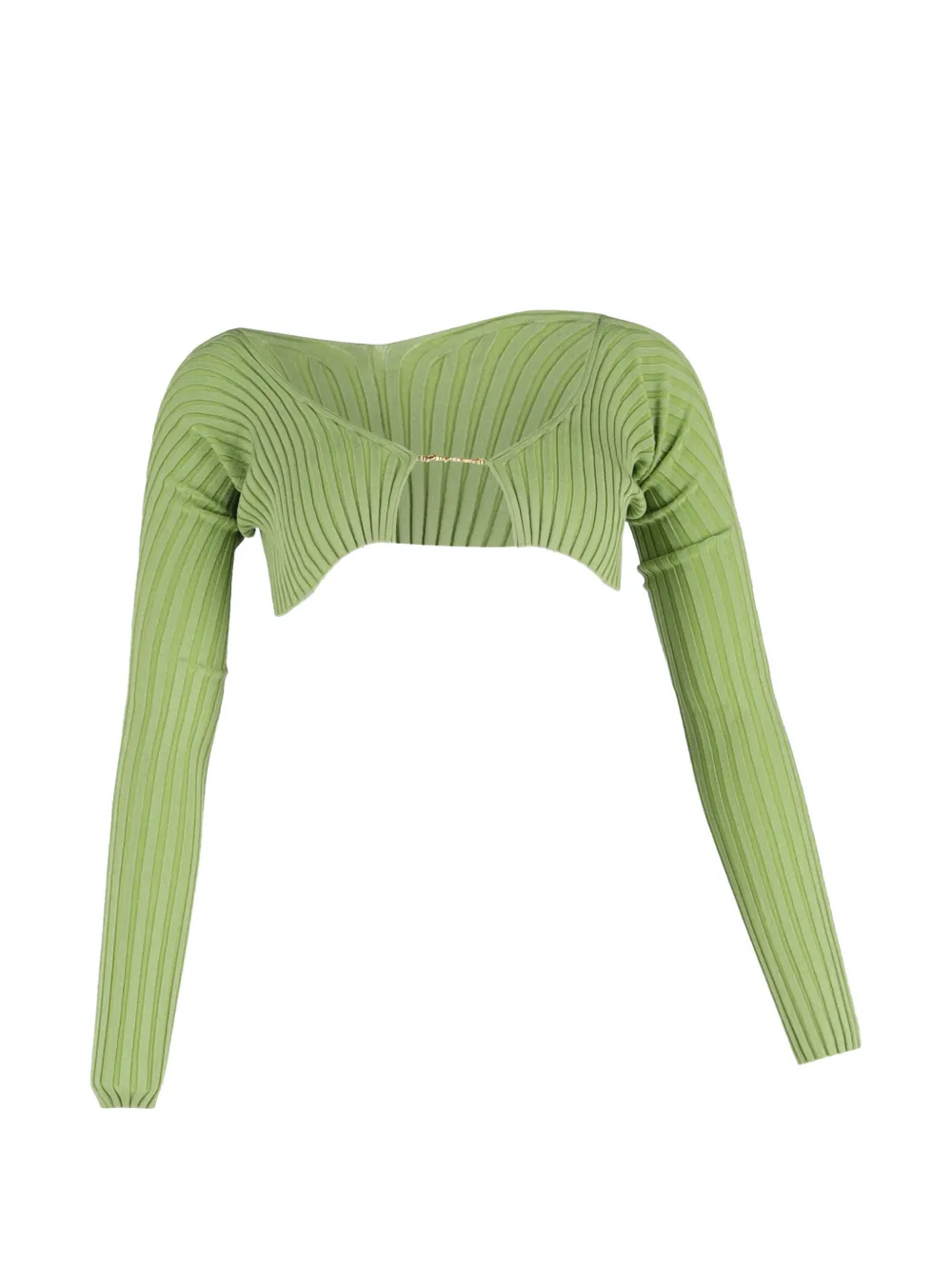 Jacquemus Pre-Owned La Pralù ribbed cardigan - Verde
