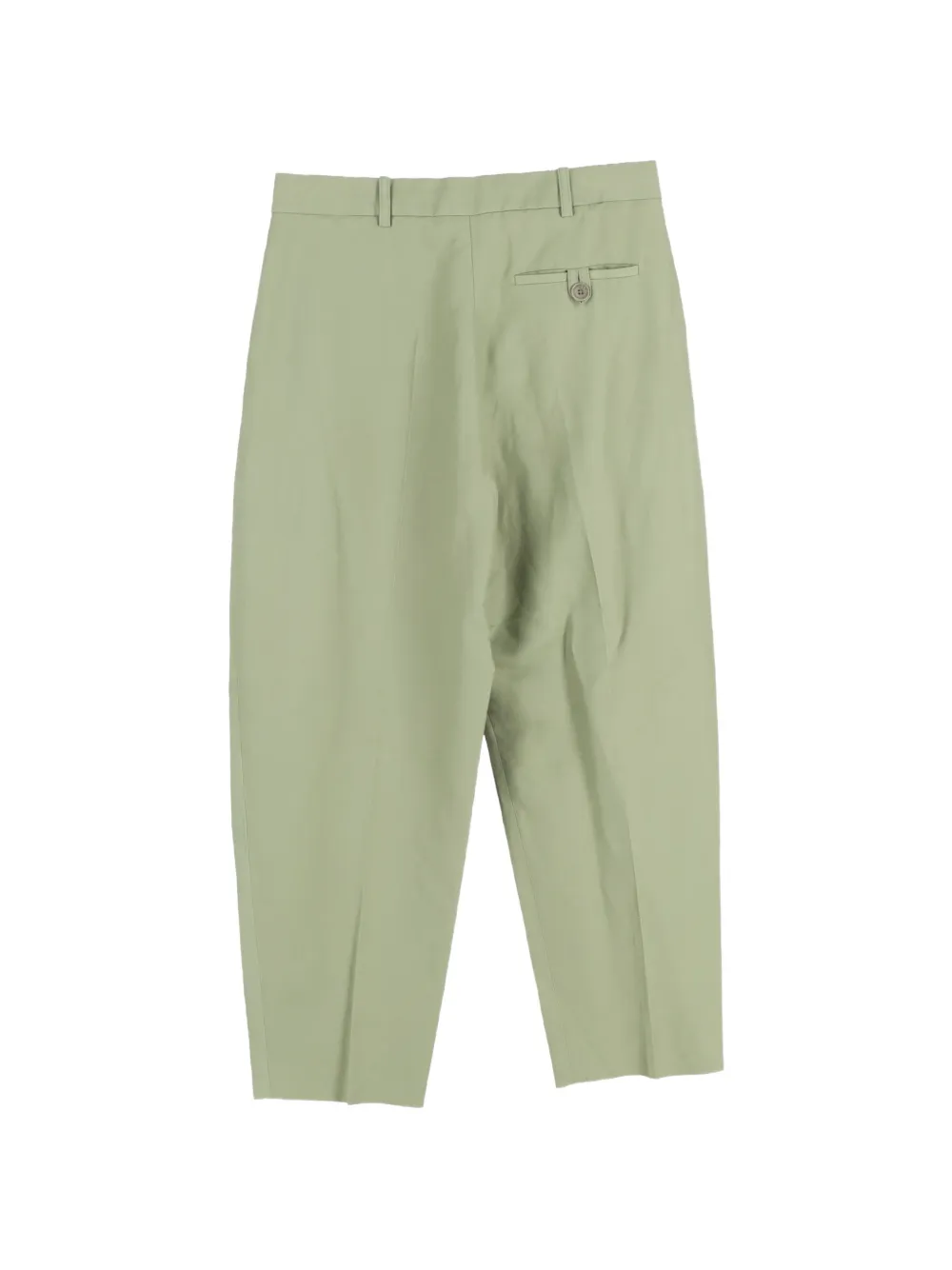 Stella McCartney Pre-Owned pleated high-waisted trousers - Groen