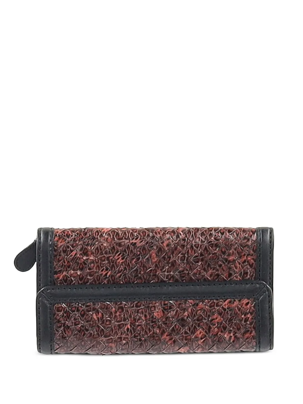 Bottega Veneta Pre-Owned Intrecciato leather clutch bag - Rosso