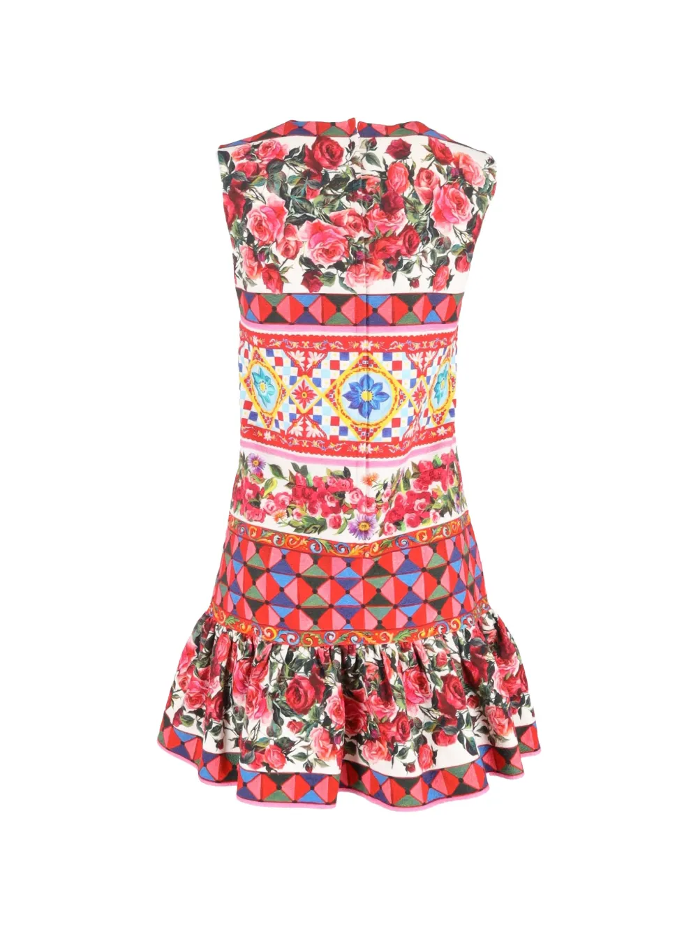 Dolce & Gabbana Pre-Owned Mambo ruffled minidress - Wit