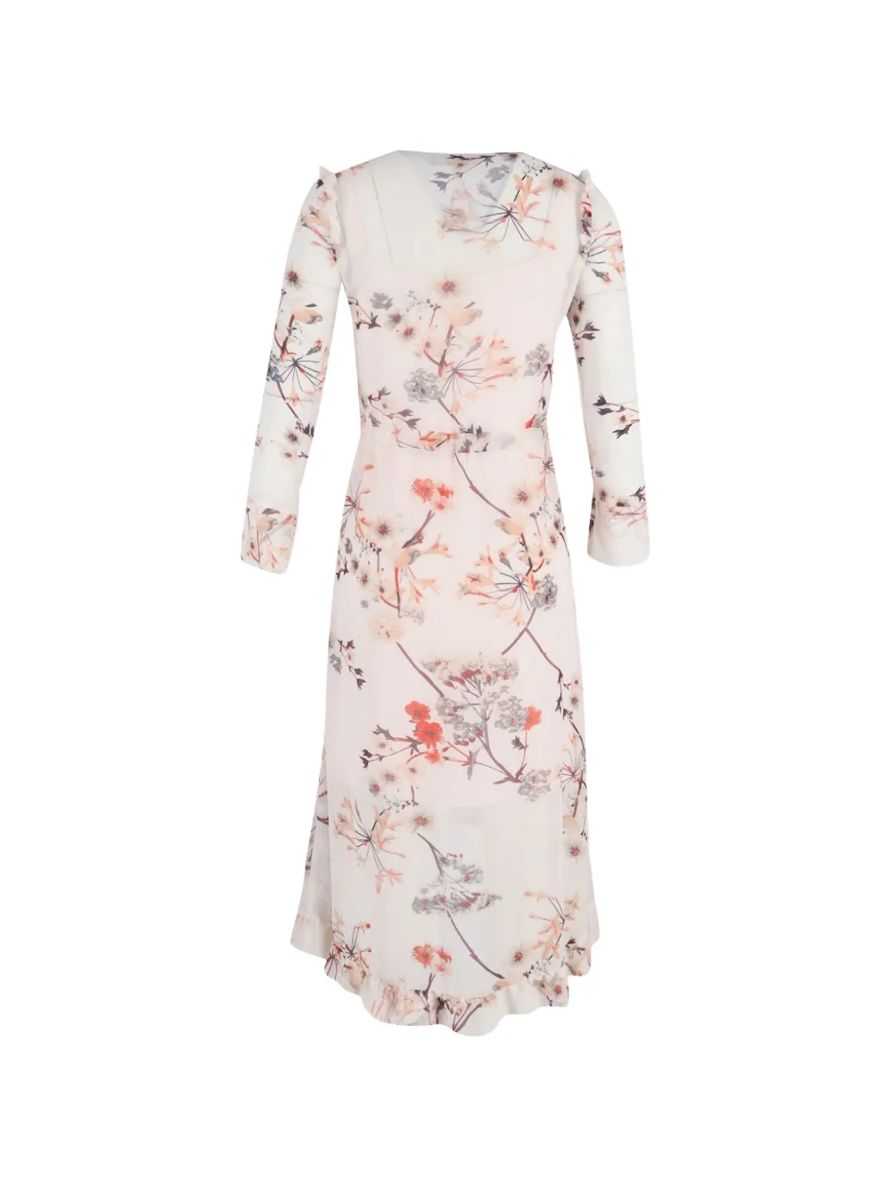 Maje floral-print midi dress - Roze