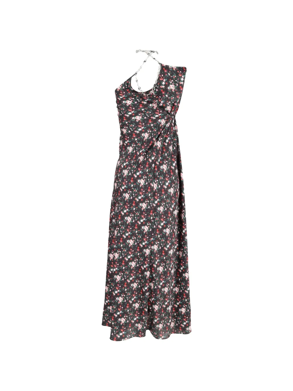 Paco Rabanne Pre-Owned floral-print maxi dress - Zwart